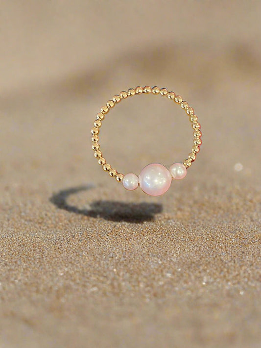 14K Gold Fresh Water Pearl Ring