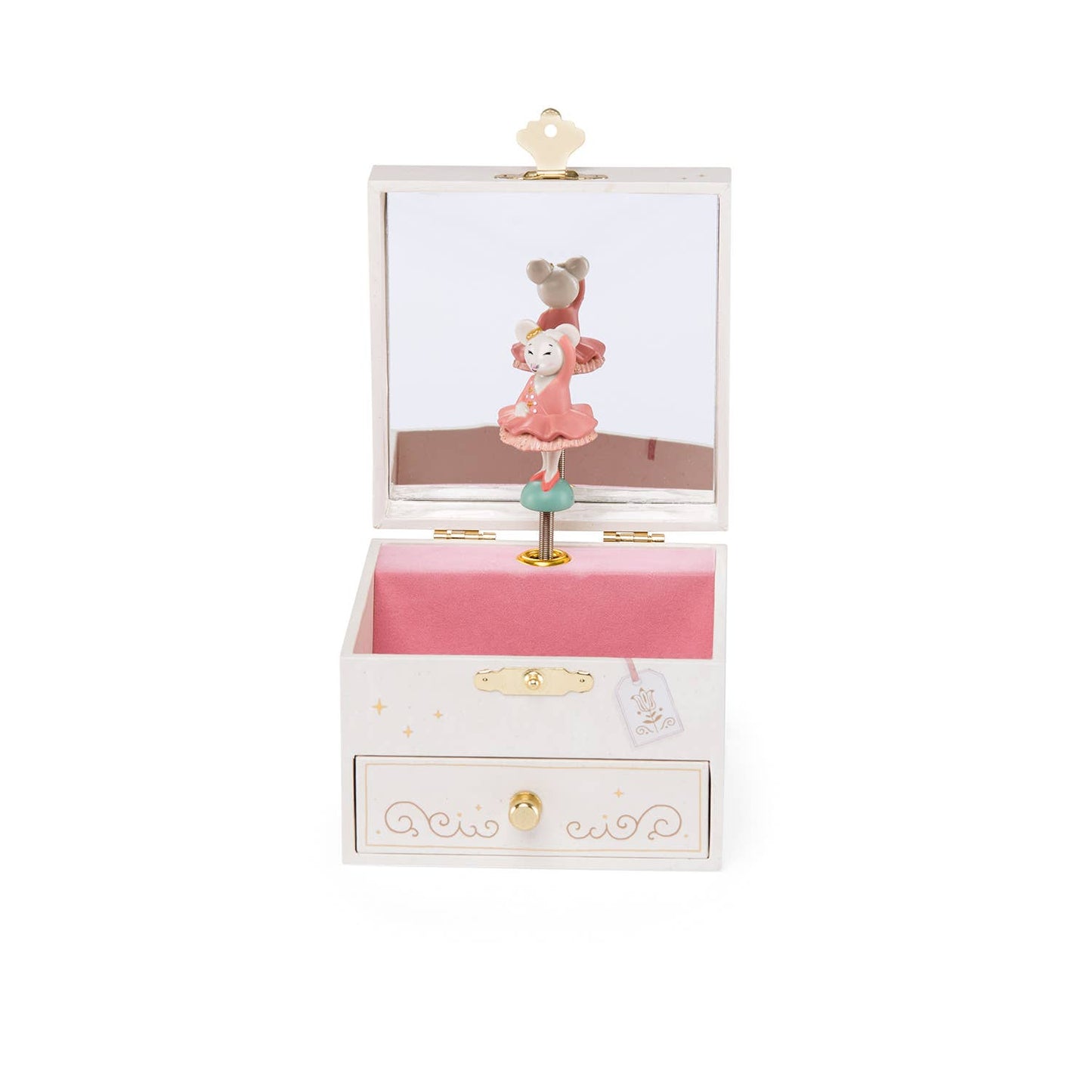 Musical Jewelry Box with Petite Dancing Mouse