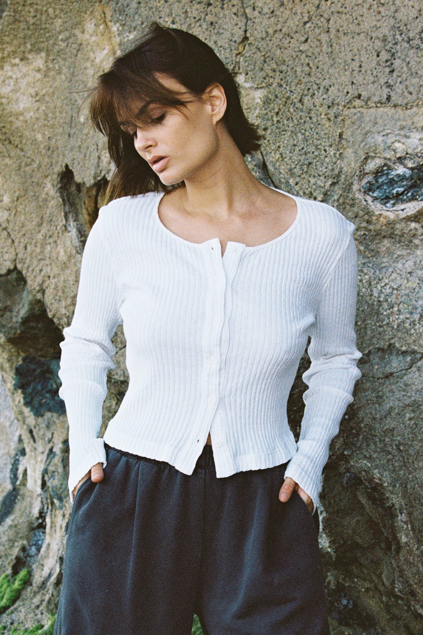 Pointelle Cardigan made with 100% GOTS™ Certified Organic Cotton