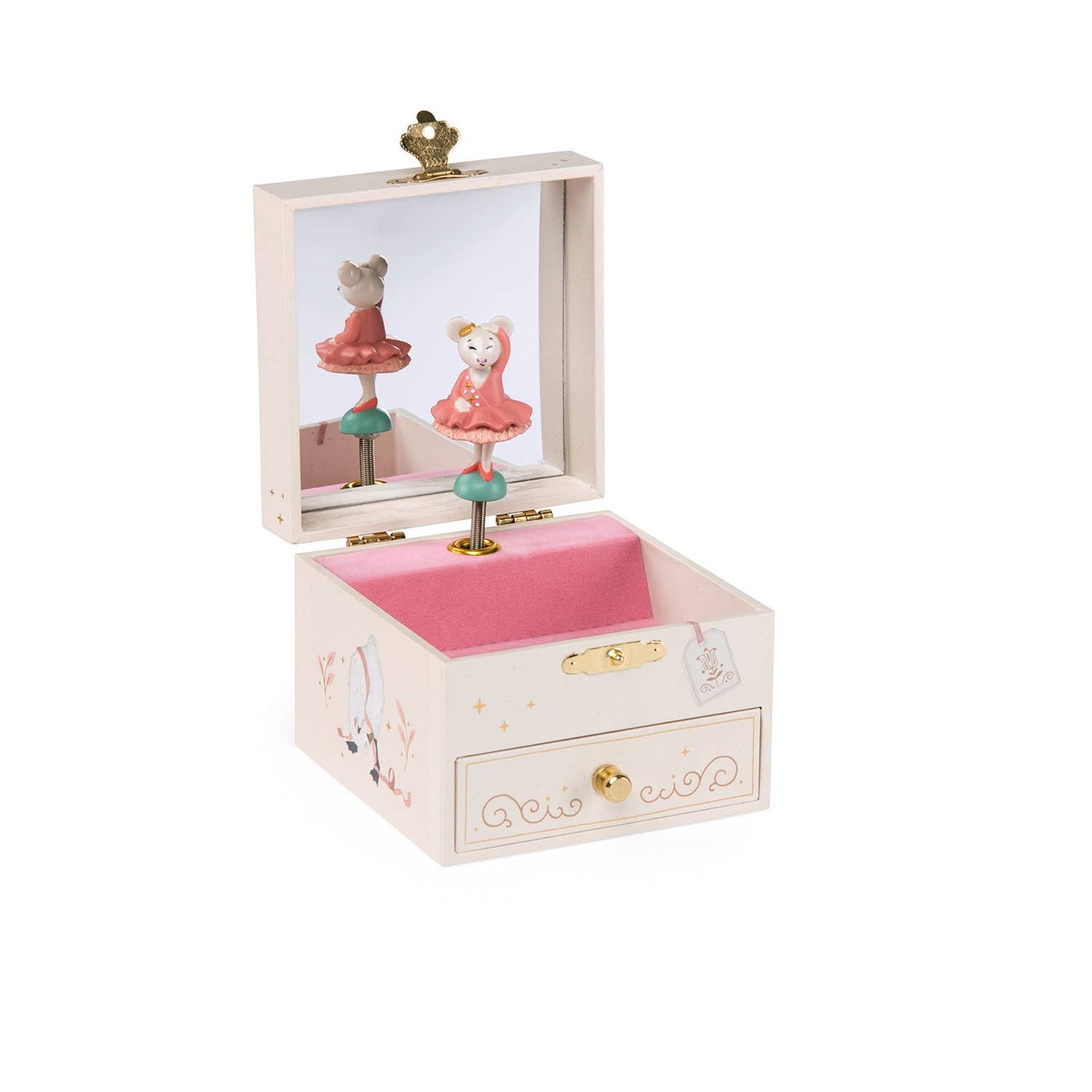 Musical Jewelry Box with Petite Dancing Mouse