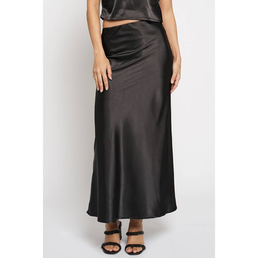 Timeless Satin Bias Maxi Skirt