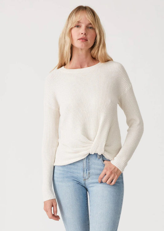 Coral Twist Front Sweater