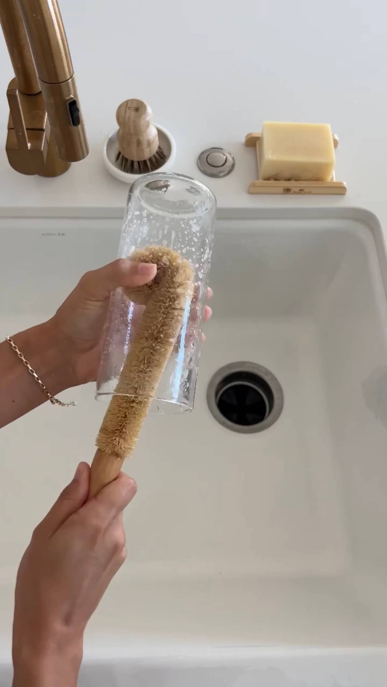 Coconut Bottle Cleaning Brush