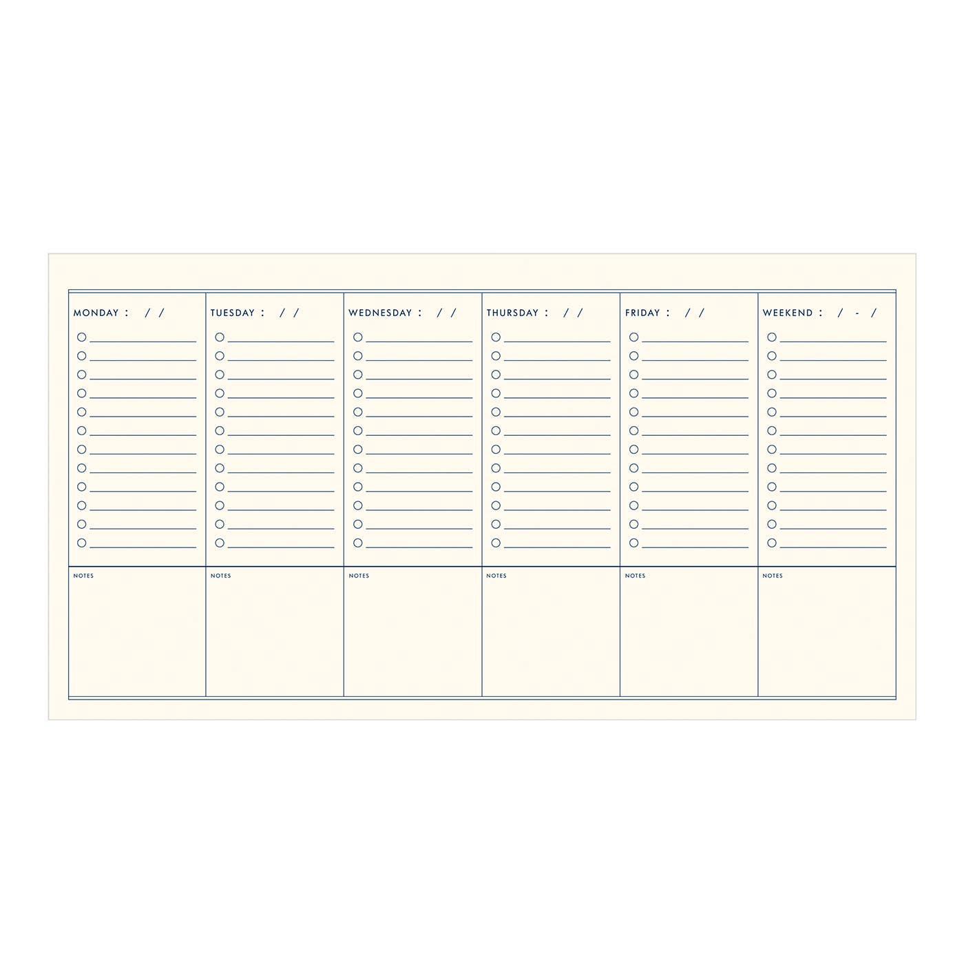 Floral Vines Weekly Planner