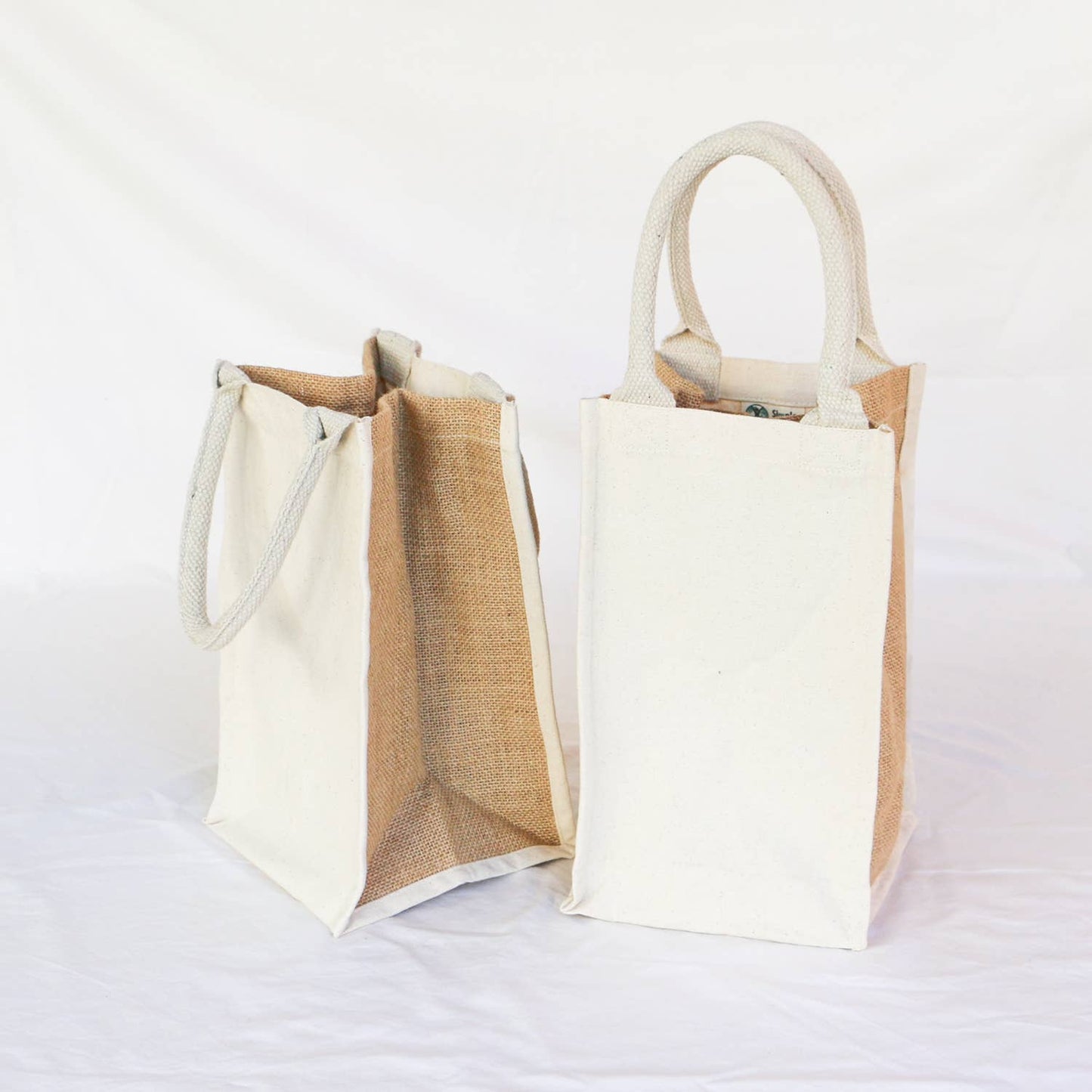 Canvas & Jute 4 Pocket Wine Tote