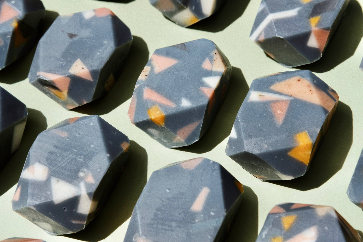 Terrazzo mini gem bar soap. Natural, sustainable, modern.