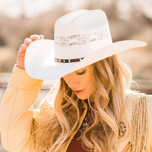 Womens Traditional Straw Cowgirl Hat