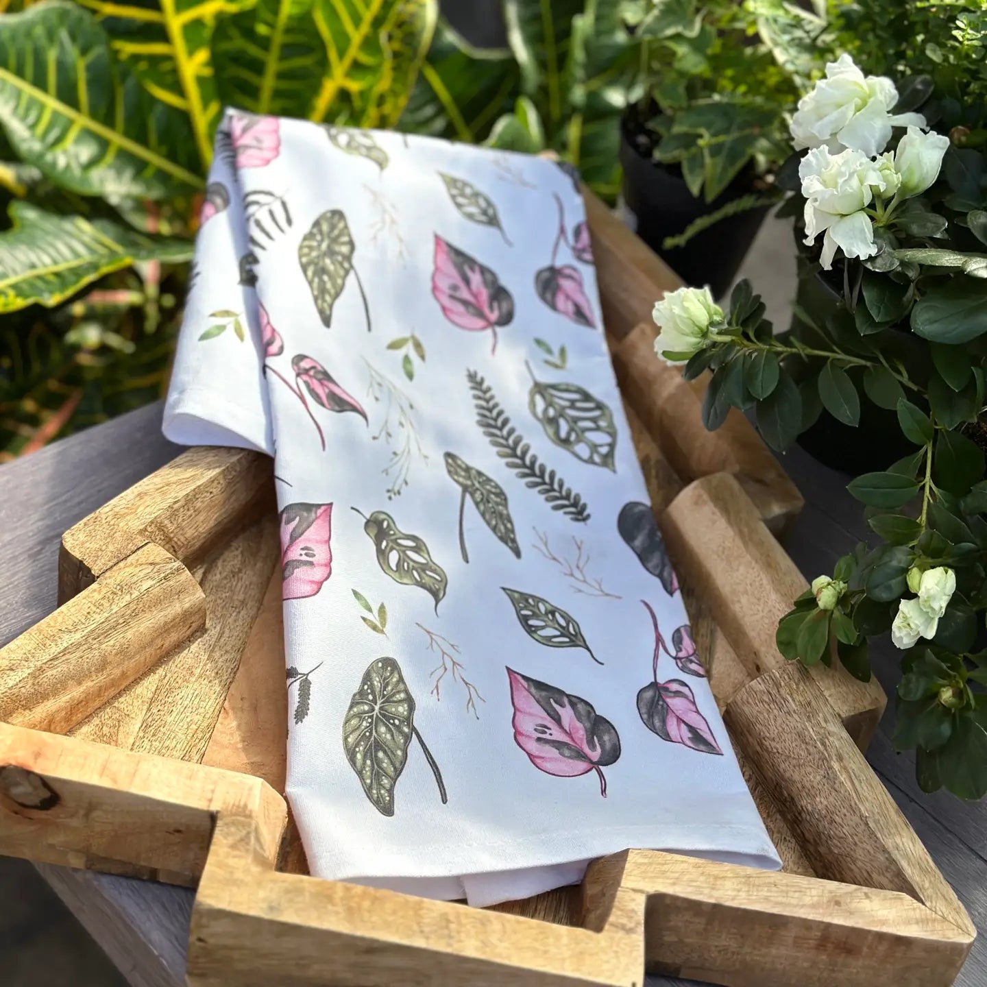 Botanical Hand Towel - 100% Cotton