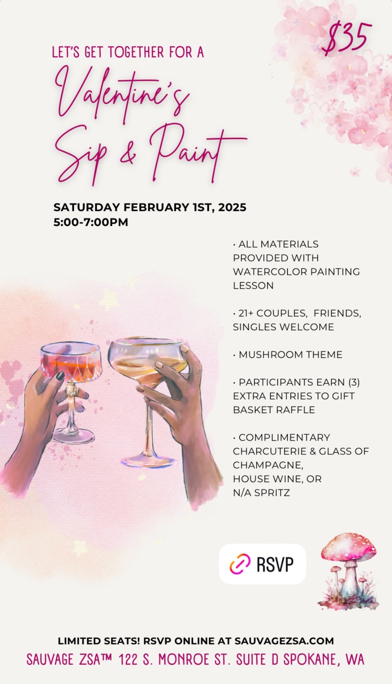 Valentine’s Sip & Paint