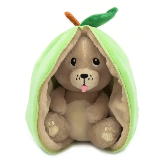 Crocket the dog/apple plush toy - Flipetz