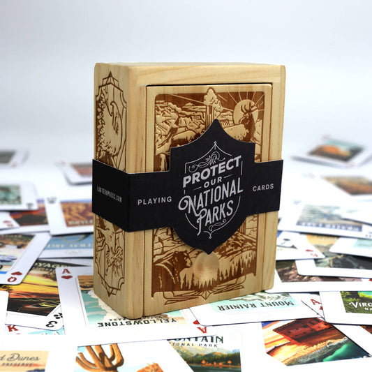 Protect Our National Parks - Playing Cards Wood Box Set