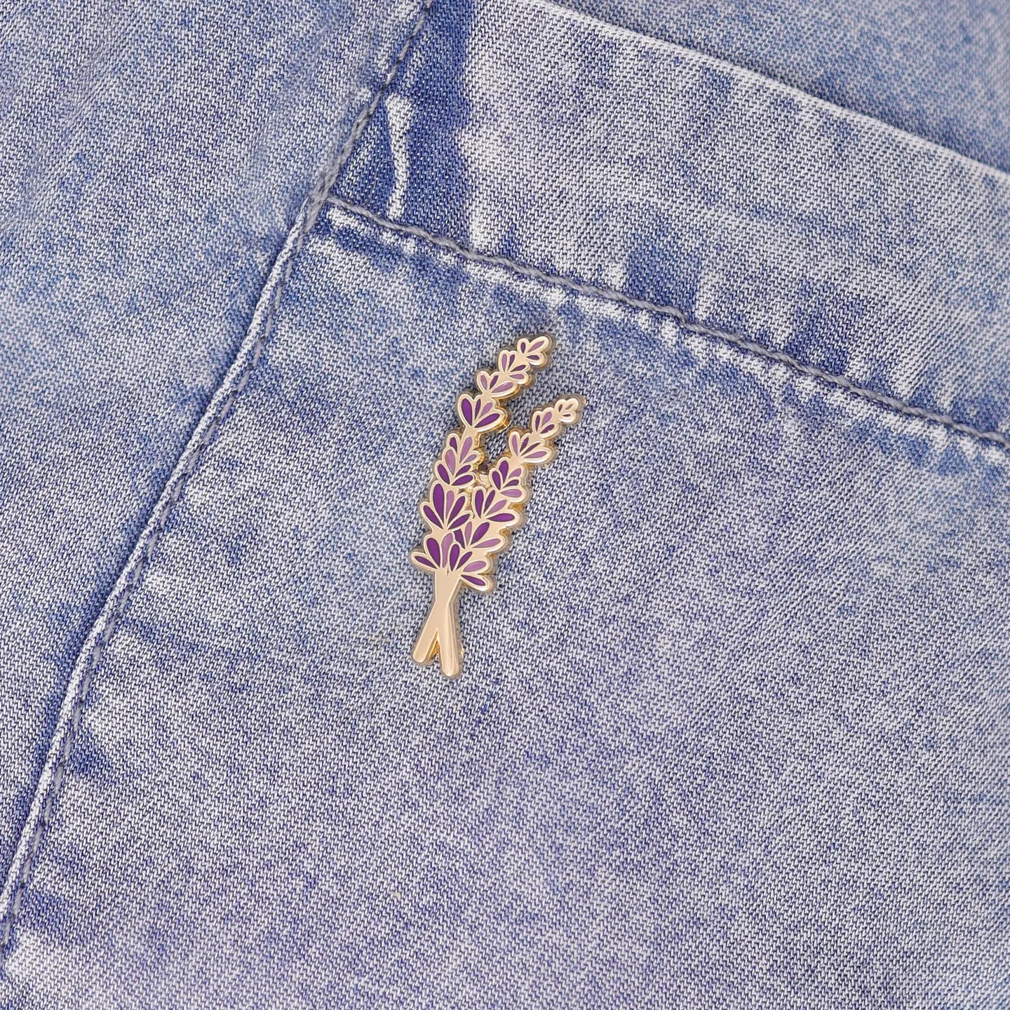 Lavender Enamel Pin