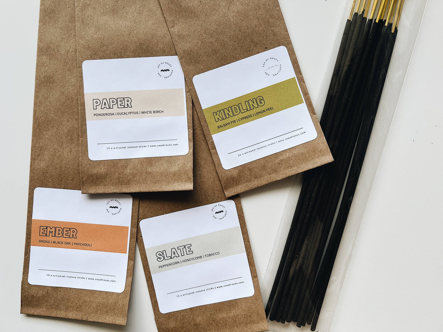 Artisanal Charcoal Incense Sticks (15)