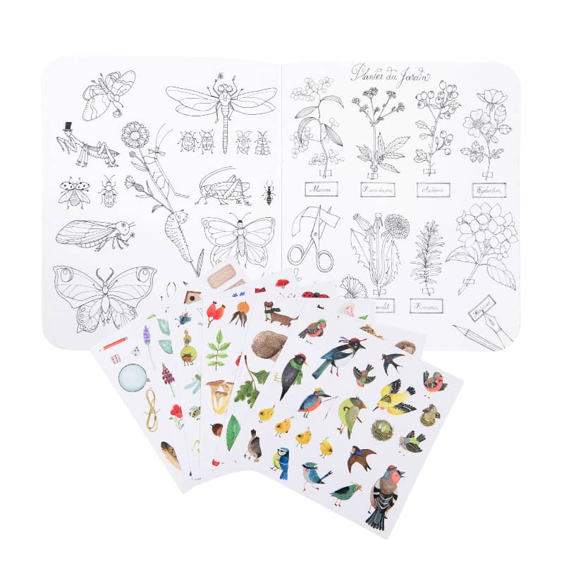 Coloring Book & Stickers - Botanist/Gardener Theme