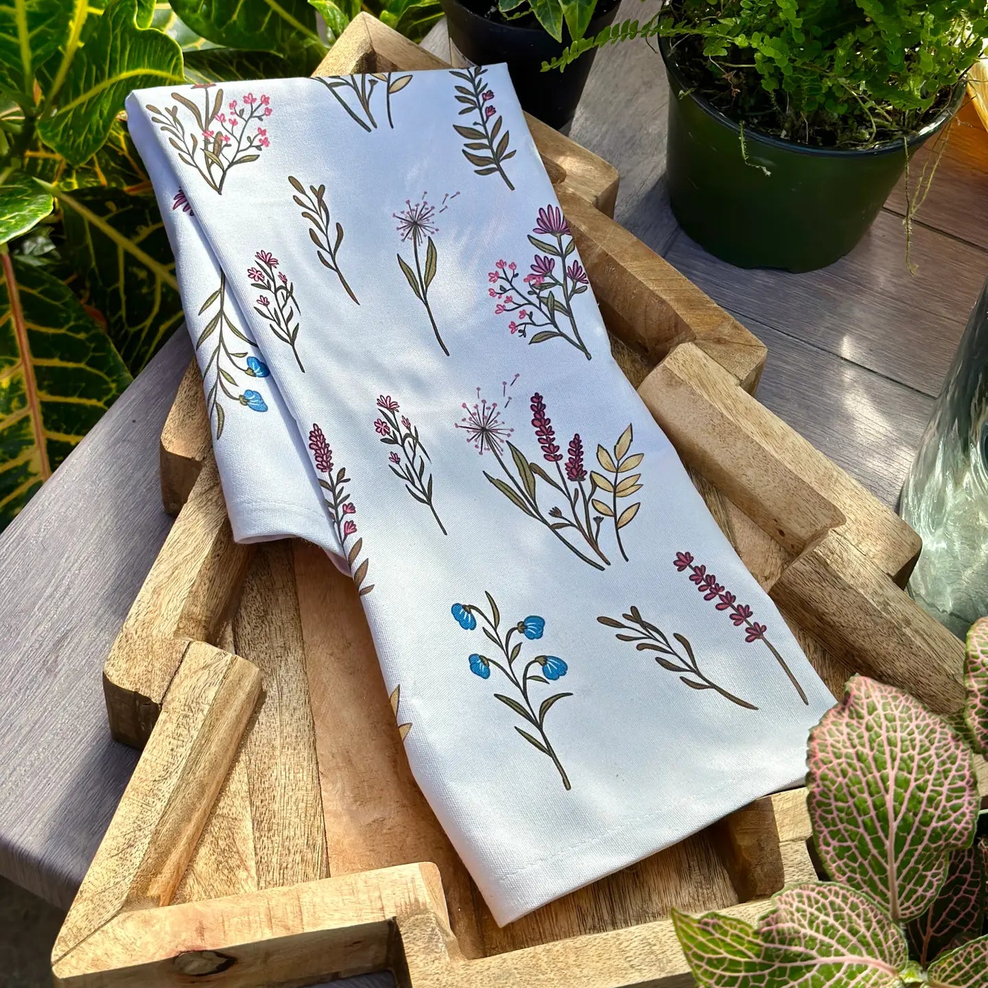 Botanical Hand Towel - 100% Cotton